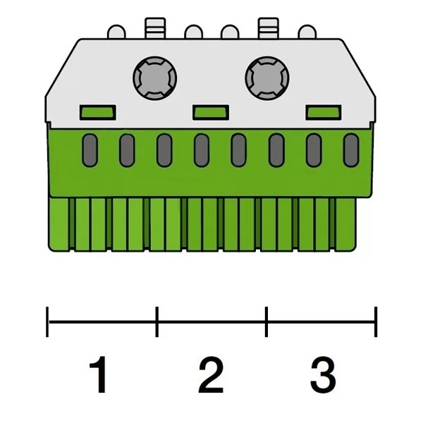 ZK82G Клеммник самозажимной ABB PE 8x4+2x25мм