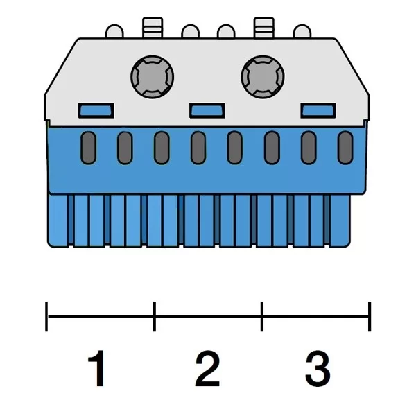 ZK82B Клеммник самозажимной ABB N8x4+2x25 мм 2CPX062752R9999