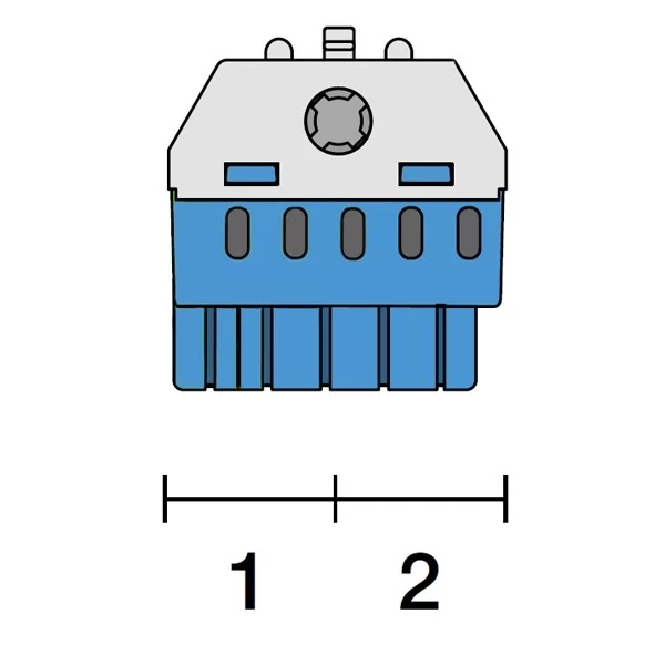 ZK51B Клеммник самозажимной ABB N5x4+1x25 мм