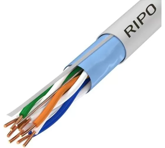 Кабель ВИТАЯ ПАРА UTP4 CAT5E 24AWG CCA RIPO