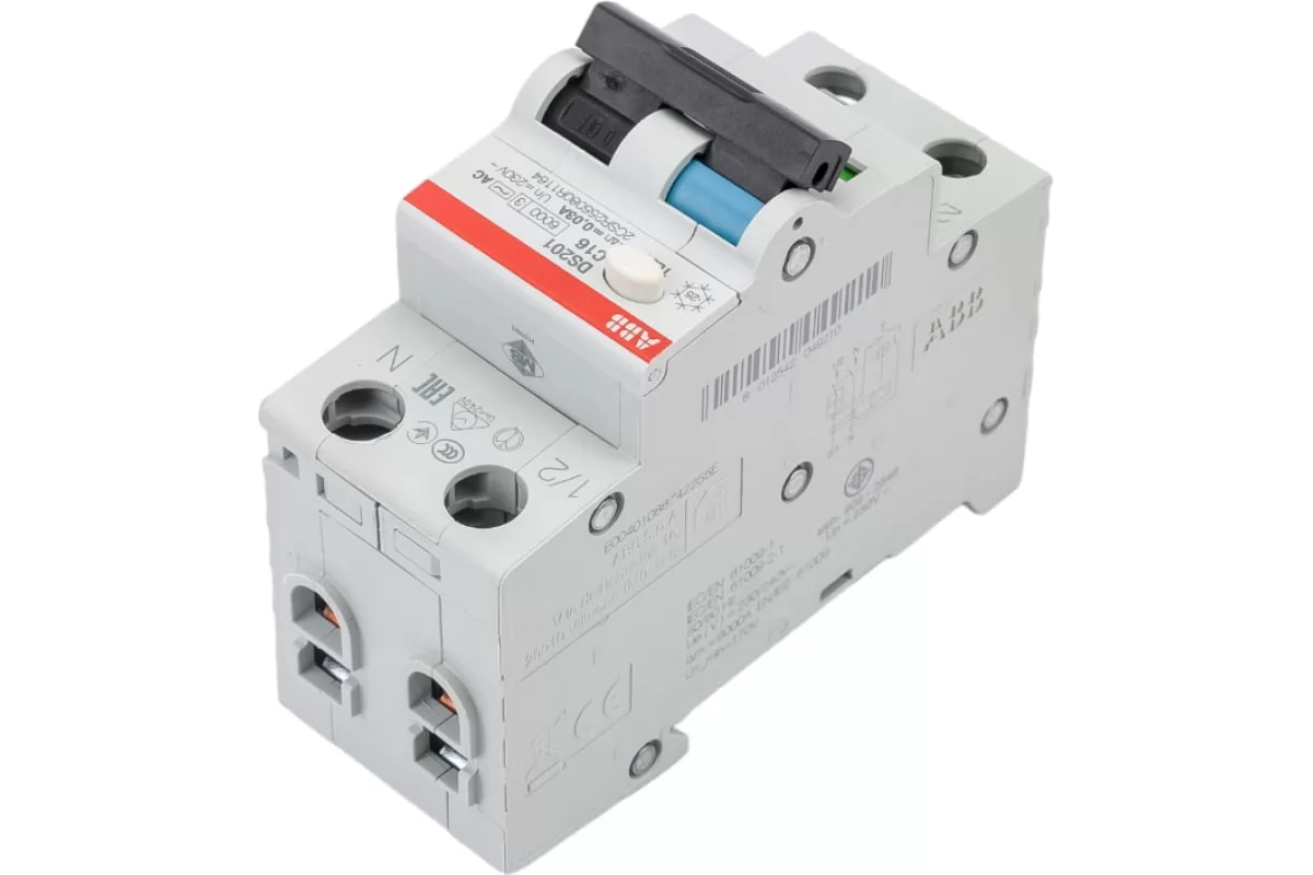 Автоматический выключатель дифференциального тока ABB DS201 C16 AC30 2CSR255080R1164