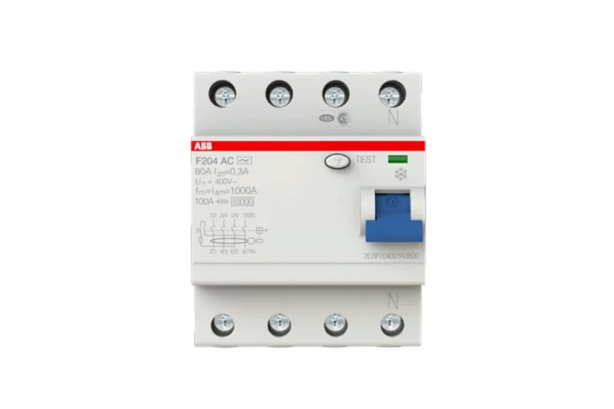 УЗО ABB F204AC 4Р 80А 300mA 2CSF204001R3800