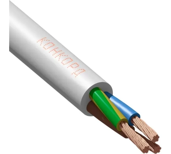 Провод ПВС Конкорд 3x0,75 (б) (1 м) 4504