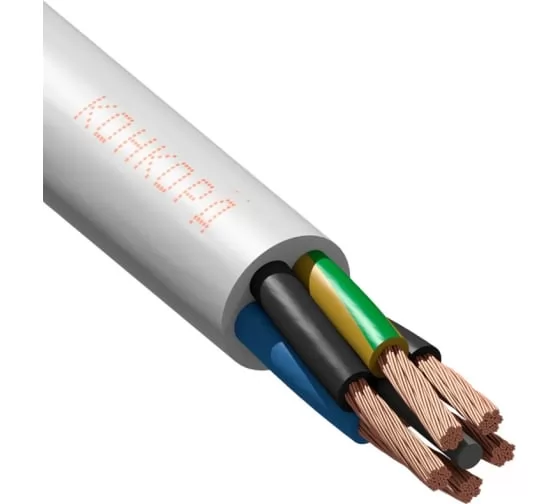 Провод ООО Конкорд ПВС 4х1,5+1x1,5 (1 м) 4010